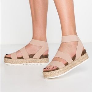 Steve Madden Kimmie Platform Sandals Blush/Tan